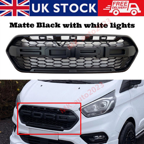 Matte black grill - black, for