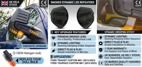 Led side smoked mirror - led,
