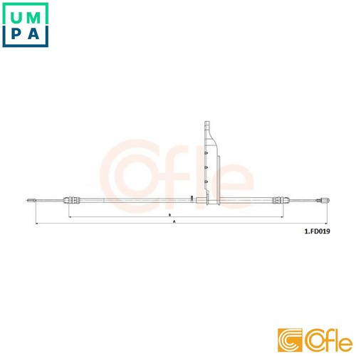 Cable pull parking brake - pull,