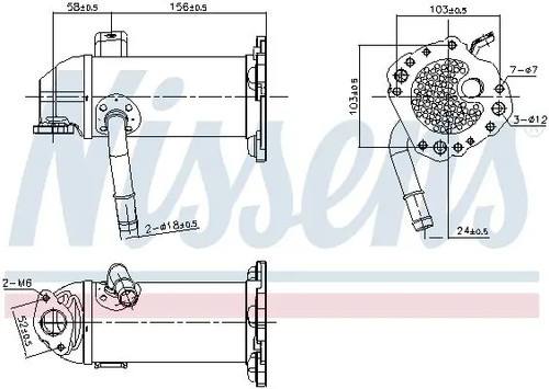 Exhaust gas cooler - , steel