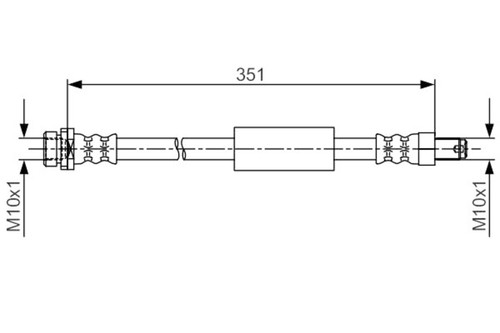 Bosch brake hose for ford - hose,