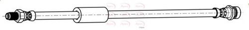 Brake hose apec hos4210 fits - brake,